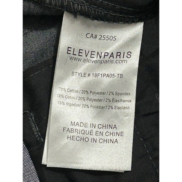 Eleven Paris La Collection Men’s Slim Fit 31/32 Pants  Charcoal Gray Trousers - Picture 11 of 11